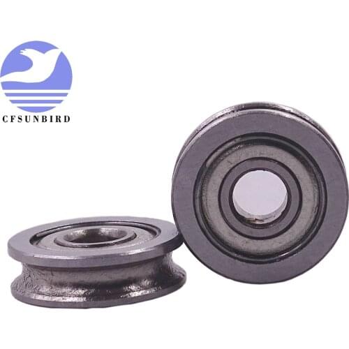 50pcs U604ZZ SZU4-13 604UU U groove deep groove ball bearing 4x13x4mm Walking guide rail bearings for 3D printer