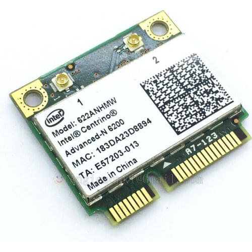 DUAL BAND 2.4/5Ghz 622ANHMW ADVANCED-N 6200 6200ANH Mini PCI-E 802.11a/b/g/n Wireless WiFi CARD 2GGYM for Dell Toshiba Acer