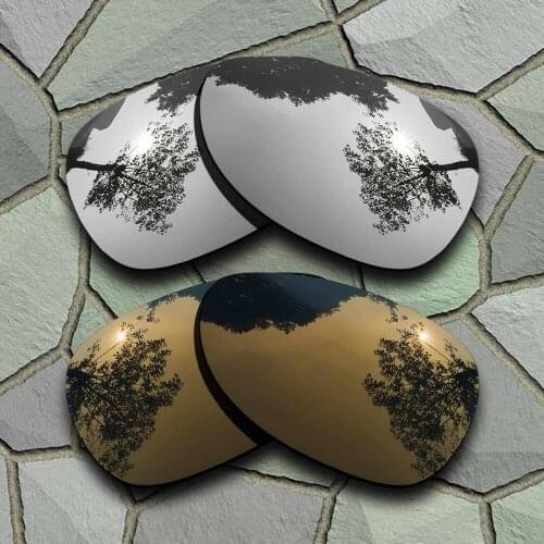 Chrome Titanium&Bronze Copper Sunglasses Polarized Replacement Lenses for Oakley Felon