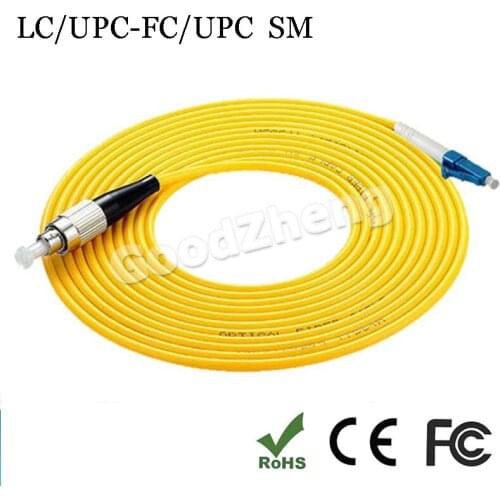 LC - FC fiber optical patch cord jumper cable, SM, Single Mode, simplex,9/125,3/5/10/15/20/30/50/80/100 Meters