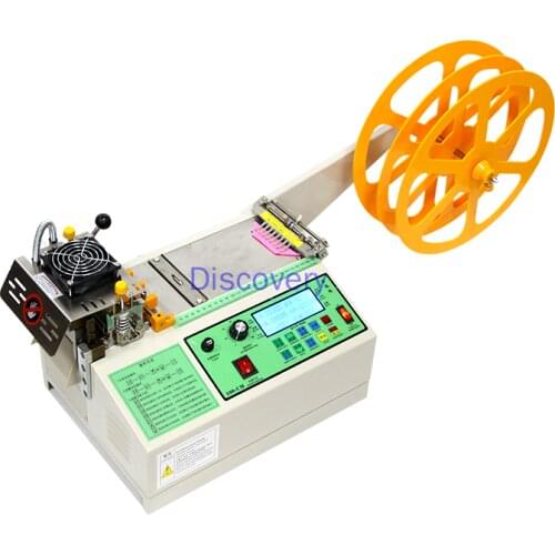 Computer Cold and Hot Tape Cutting Machine Velcro Ribbon Webbing Elastic Band Automatic Cutting and Cutting Machine