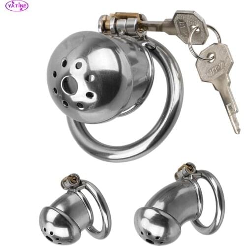 Metal Chastity Cage Penis Strapon Sex Toys for Men Bondage Cock Ring Male Harness Erotic Machine Products Adults Couples Games
