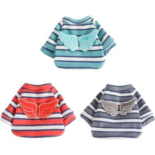 Cute Pet Clothes with Wing Soft Puppy Pet Coats For Small Medium Dog Hoodie Warm Winter Dogs Jacket Teddy Chihuahua Apparels