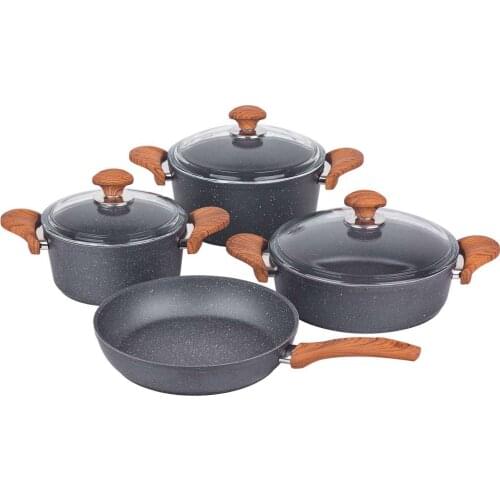 Cookware Set 4 piece Granite Grey Made in Turkey