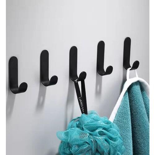 5PCS Wall Mounted Towel Hook For Kitchen Hardware Hook For Bathroom Coat Hook Rustproof Hook Hanger