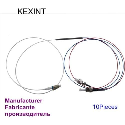Wholesale coupler fiber optical 1*2 FBT coupler SM 0.9 mini tube 1310/1550 with connector FC/UPC / 10pieces