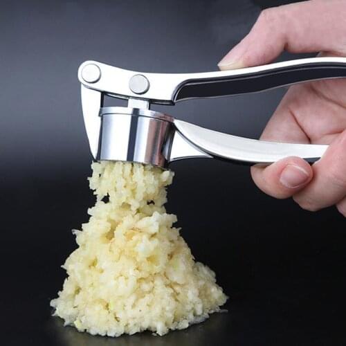 Multi-function Manual Garlic Press Curved Garlic Grinding Slicer Chopper Stainless Steel Garlic Presses Cooking Gadgets Tool
