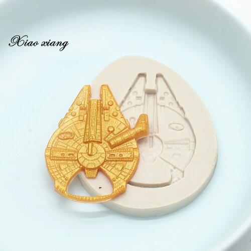 3D Spaceship Silicone Fondant Molds For Baking Chocolate Resin Molds Cake Decorating Tools Pastry Kitchen Baking Accessories