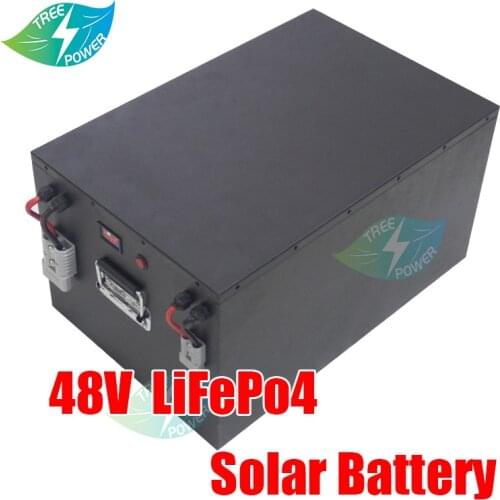 Solar 48V 200Ah 100Ah Lifepo4 battery with BMS endurance for 12Kw motorhome solar system boat RV+Charger