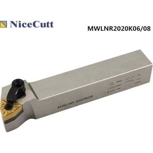 Nicecutt Lathe Tools MWLNR/L 2020K06 2020K08 External Turning Tool Holder For Turning Insert WNMG Turning Tool