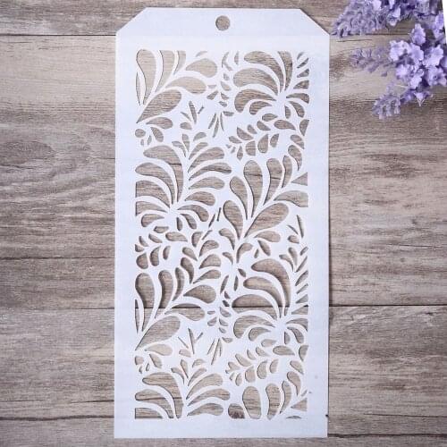 12*24 cm DIY Craft Tropical Leaf Stencil for Painting Scrapbooking Stamping Stamps Album Decorative Embossing Paper Cards