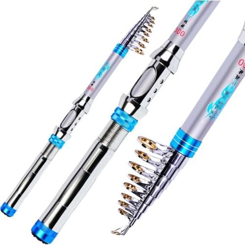 Far throwing Carp fishing rod pole Carbon fishing rod spinning telescopic 1.8m 2.1m 2.4m 2.7m 3m rods Fishing Tackle Squid Pike