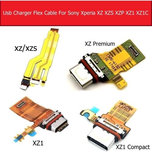 Usb Charger Port Dock Connector Flex Cable For Sony Xperia XZ/ XZS/XZ Premium XZ1 Repair Parts