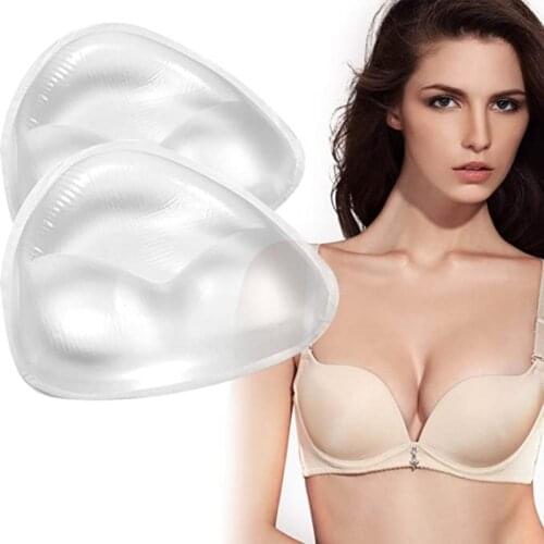 Women Silicone Breast Inserts Waterproof Enhancers Clear Gel Push Up Bra Inserts Women Intimates