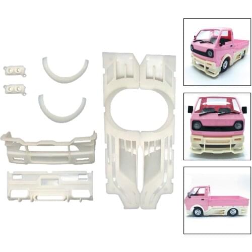 1/10 Plastic White Surrounded Kits Decoration Cover Parts for WPL D12 Model RC Car Replacement Parts