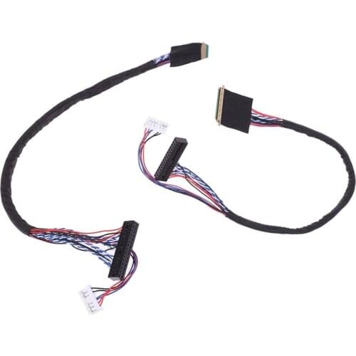 1PC New Arrival 40 Pin 1 Channel 6 Bit LED LCD LVDS Screen Cable For Display