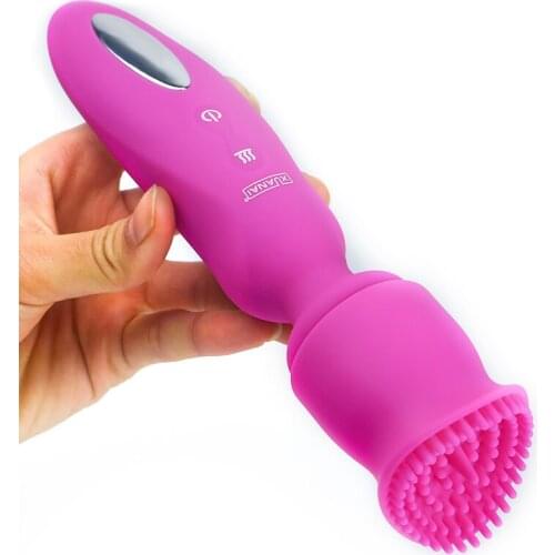 12 Speed Powerful Magic Wand Massager USB Rechargeable AV Vibrators for Women Heating Vibrating Massager Sex Toy for Female