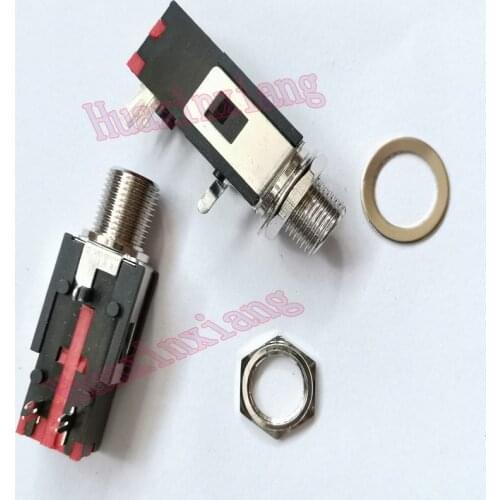 20PCS/Lot 6.35mm Stereo Audio Microphone Female Jack/Socket Connector 3P/3Pin PCB Panel