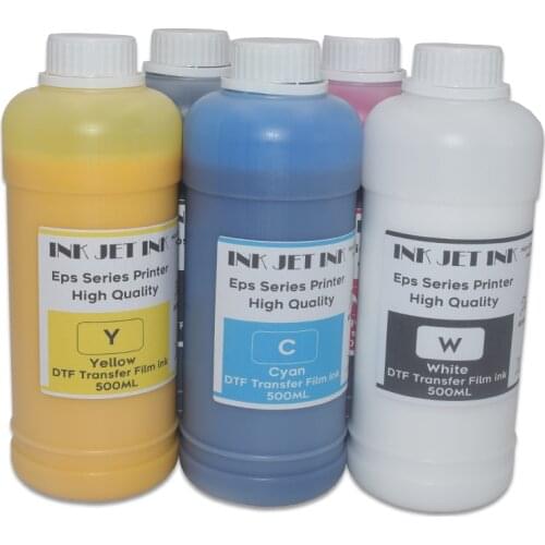 5*500ml PET Direct Transfer Film for Epson L800 L1800 Modified Large Format Printer DTF Ink