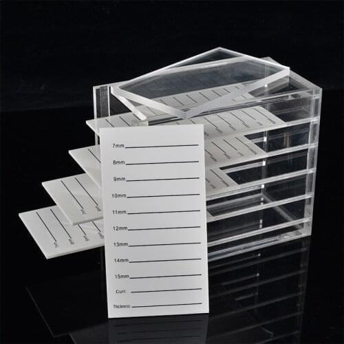5 Layers Acrylic Lash Holder False Eyelashes Storage Box Eyelash Extensions Individual Lash Easy Fan Volume Display Stand Tools