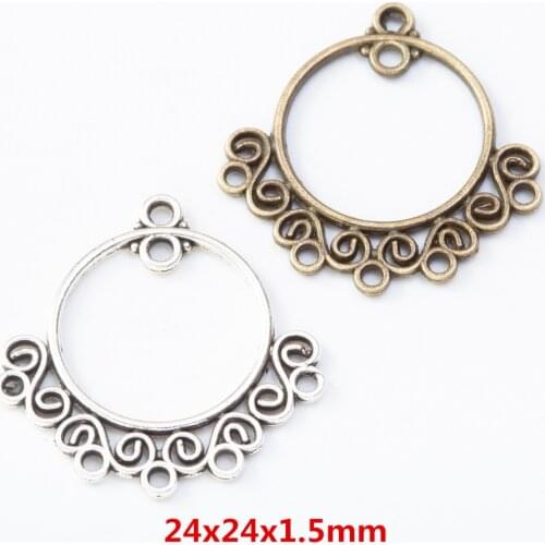 70 pieces of retro metal zinc alloy Multi-hanging connector Pendant for DIY handmade jewelry necklace making 8069