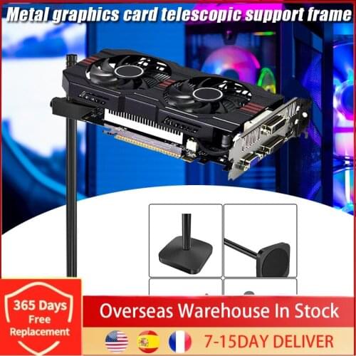 Aluminum GPU Support Bracket VC-2 Graphics Card Holder 195mm Adjustable Height Stand for Mining Fan ETH Power Board