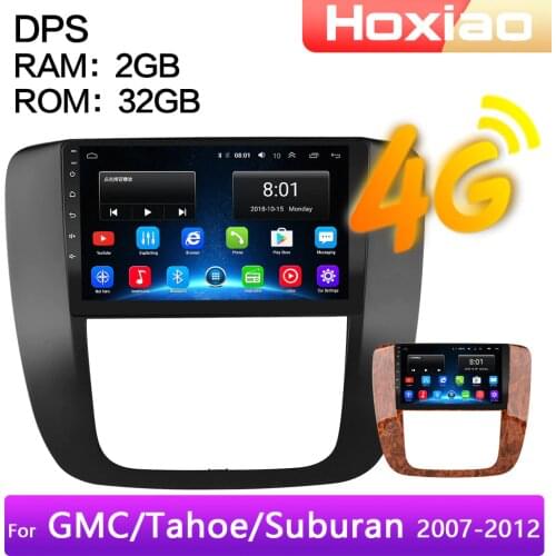 4G Android 8.1 Car Radio Multimedia Video Player For GMC Yukon Chevrolet Tahoe Suburban 2007-2010 2011 2012 Navigation GPS 2din