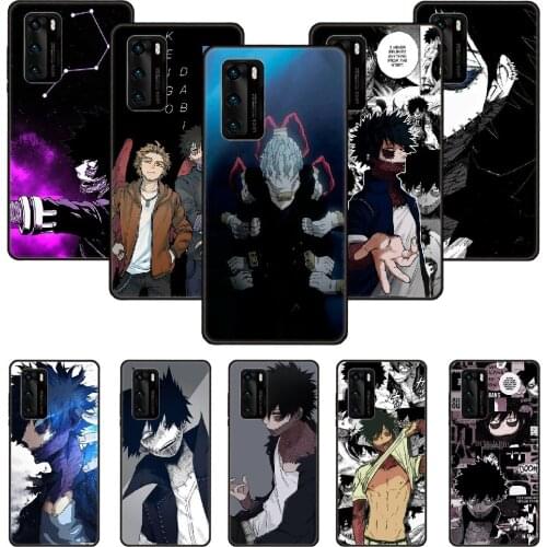 Phone Case For Huawei P20 P30 P40 P Smart Z + P10 Mate 30 10 20 Lite Pro Black Cover Bumper Soft Dabi My Hero Academia Anime