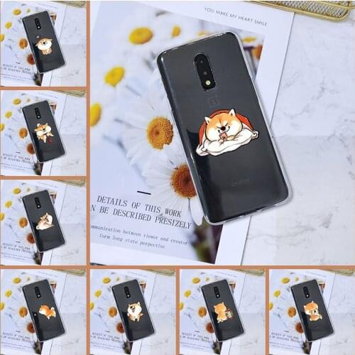 Phone Cover For One Plus 7 7 Pro 6 6T 5 5T 3 3T Case Silicone Cute Dog Shiba Inu Soft TPU For OnePlus 7 7 Pro 6 6T 5 5T 3 3T