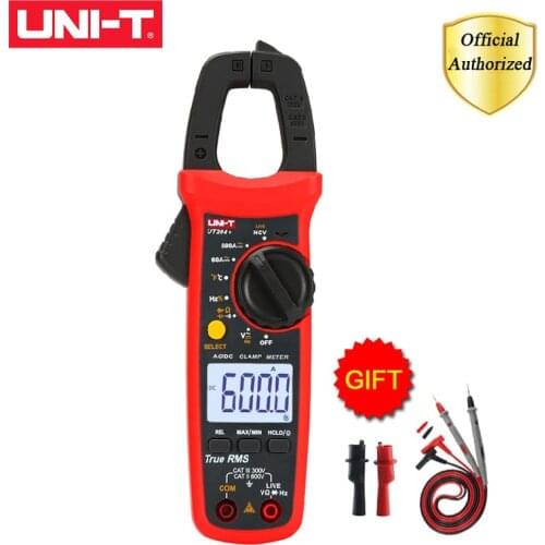 UNI-T UT204+ Digital Clamp Meter AC/DC Current Tester True RMS Auto Range Temperature measurement High Precision Multimeter