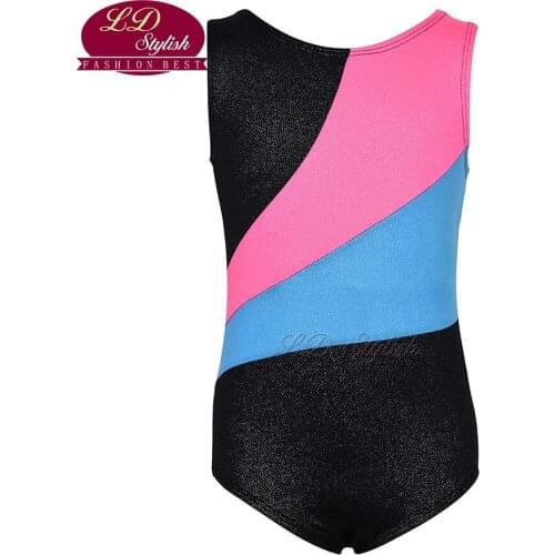 Girls Black Stage Performance Competition Dance Skirt Kids Ballet Leotards Clothing Children Dancewear Dancing Practice Dresses