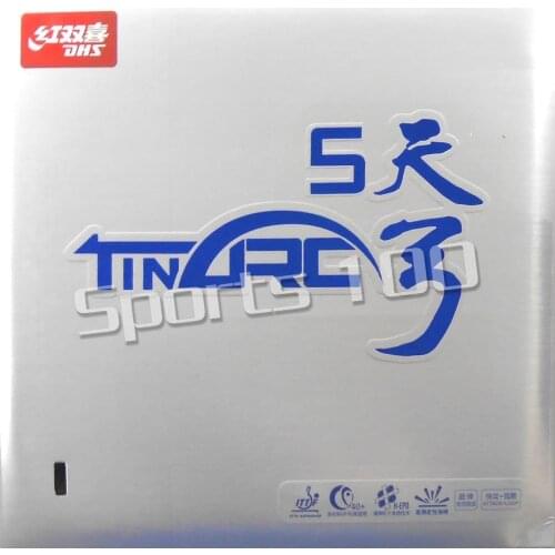 DHS TinArc5 TinArc-5 TinArc 5 Pimples In Table Tennis or PingPong Rubber with Sponge