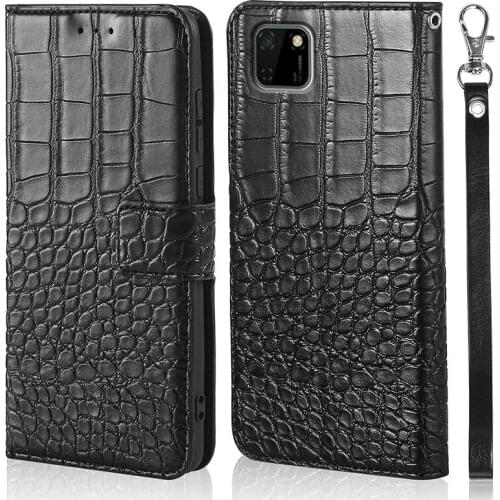 Flip Case For Huawei Y5P Case 5.45" Crocodile texture leather case For Huawei y5p Honor 9S coque Bumper fundas with card holder