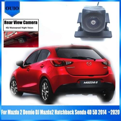 HD Rear View Reverse Camera For Mazda 2 Demio DJ Mazda2 Hatchback Senda 4D 5D 2014 2015 ~2020 Night Vision BackUp Parking Camera