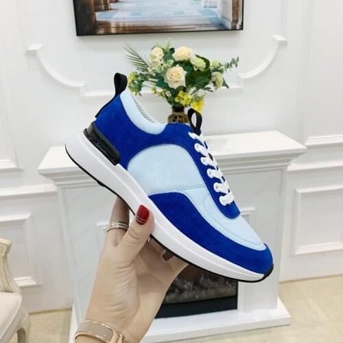 Genuine Leather Luxury Women Sneakers Womens Trainers Shoes Tenis Femininos Spring and Autumn New Deportivas MujerSize 35-40