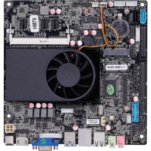 New Original Mini-ITX Mainboard For Intel Core i5-2520M CPU IPC SBC Embedded Motherboard Ivybridge with 6*COM 1*Giga LVDS DC12V