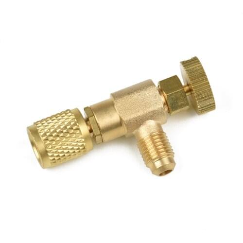 Wholesale R404 1/4R410 1/4-5/16 Copper Flow Control Valve For Refrigerant Charging Hose