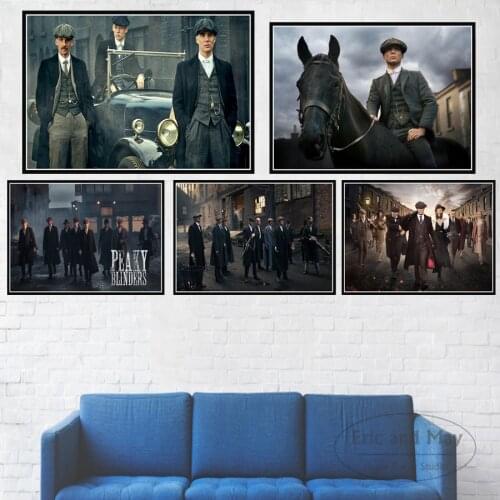 Posters And Prints Peaky Blinders Cillian Murphy TV Show Canvas Painting Pictures On The Wall Decoration Home Decor Quadro