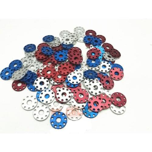 2pcs M6 M8 M10 nine-hole aluminum alloy gaskets CNC anode coloring washer