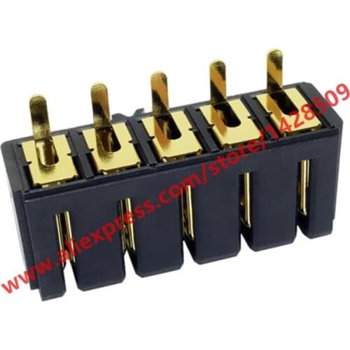 2Pcs 10A 5-pin Famale Interface Socket High Power 5.0mm Pitch Plug-in Junctor Gold-plating Laptop Battery Connector
