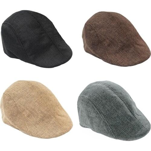 Gangster hat Gangster movie hat Men Women Solid Winter Cap Solid Ear Protector Beret Slouchy Hat Vintage clothing decoration