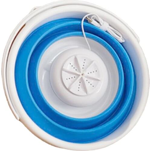 Bucket Type Folding Mini Portable Laundry Machine Clothes Washing Machine