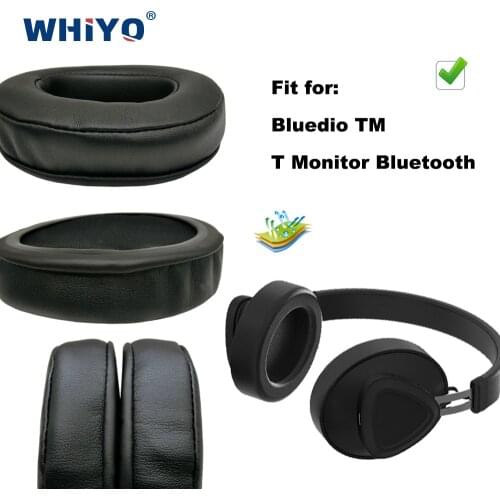 Replacement Ear Pads for Bluedio TM T Monitor Bluetooth Headset Parts Leather Cushion Velvet Earmuff Earphone Sleeve Cover