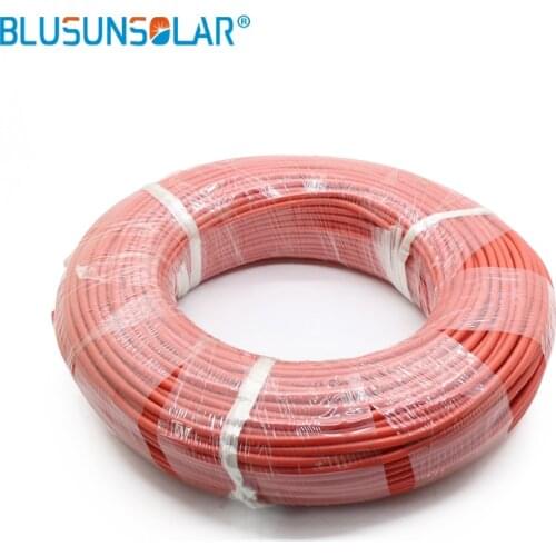 100 Meters/Roll 14 Gauge (AWG) Super Soft And Flexible Silicone Rubber Wire Cable Black/RedSolar