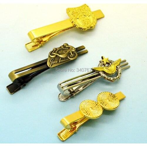 Customs cuff links and tie clip