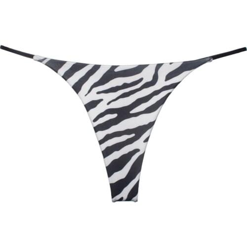 Women Sexy Dots Printed Lingerie Temptation Low-waist Panties Thong No Trace Breathable Underwear Female G String Intimates