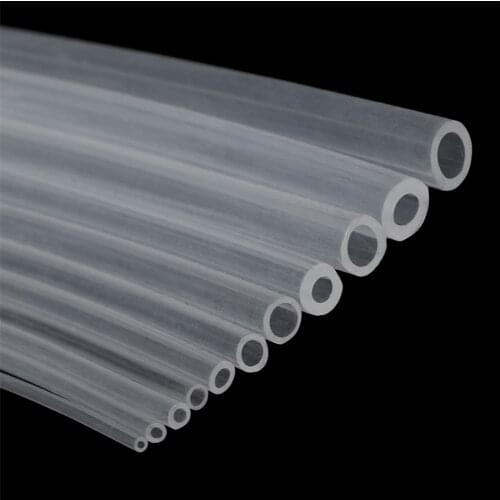 1 Meter Food Grade Flexible Transparent Silicone Rubber Hose Beer Milk Pipe Plumbing Hoses 2 3 4 5 6 7 8 10mm Out Diameter Tube