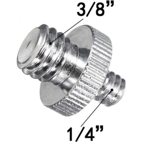10pcs/lot Camera Accessories 1/4" Male to 3/8" Male Threaded Metal Screw Adapter For Camera Tripod Stand DSLR SLR Accessories