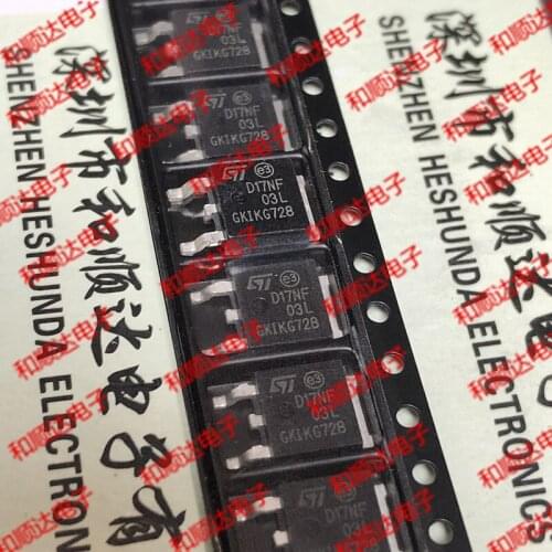10pcs/lot D17NF03L STD17NF03L New stock TO-252 30V 17A
