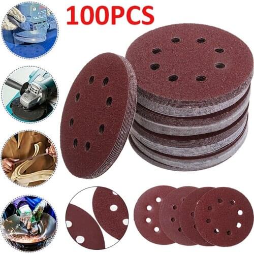 100pack Sanding Discs Sandpaper Sand Sheets Grit 40-600 Sanding Disc Polish Sanding Pad for Woodworking Polishing Tool